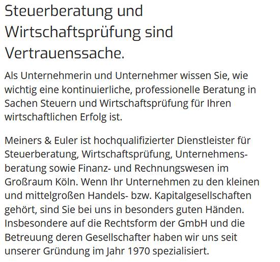 Wirtschaftsprüfer & Steuerberater, Jahresabschlüsse für  Wahnheide (Köln)