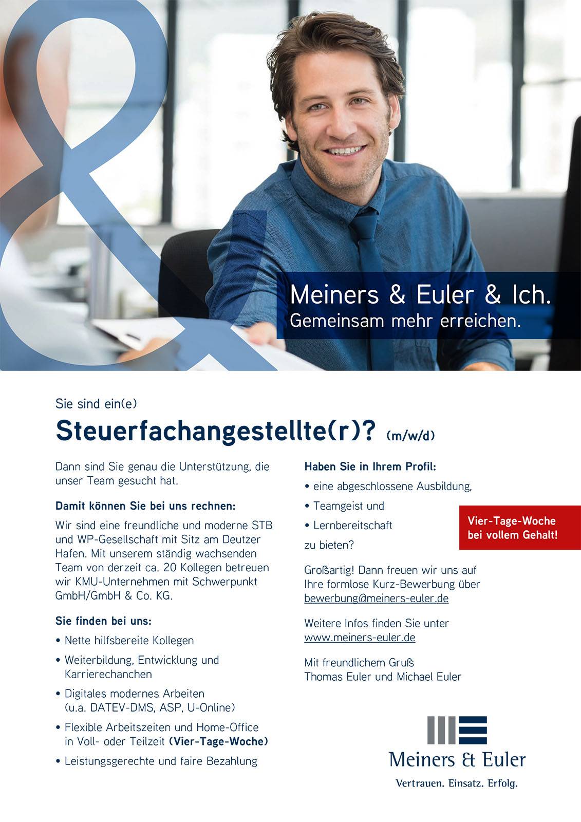 STEUERFACHANGESTELLTE/R bei Meiners & Euler