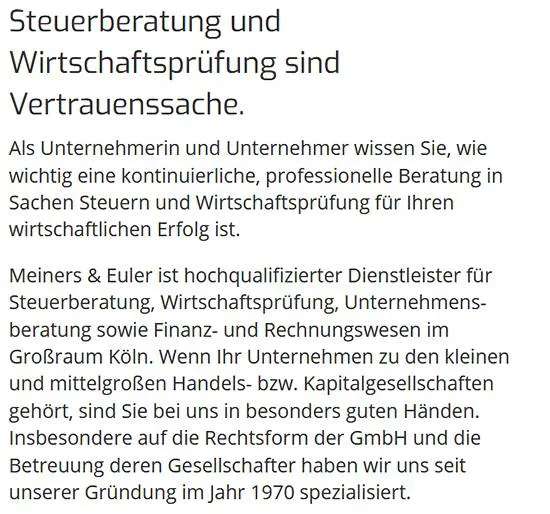 Steuerberater & Wirtschaftsprüfer, Jahresabschlüsse in 50667 Godorf (Köln)